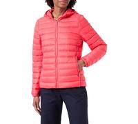 Champion Legacy Outdoor W-Spring-Summer WR Light Nylon Hooded Giacca, Rosso Corallo, S Donna