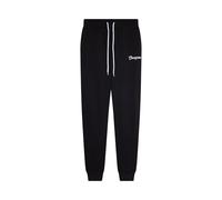 Champion Legacy - Pantaloni da Donna con Polsino a Costine, L, Nero, Nero, L