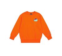 Champion Legacy Play with Graphics B (306909) - Ultra-Light Soft Compact Polyfleece Crewneck Felpa, Arancio Mandarino (TNT), 3-4 Anni (XXS) Bambino FW24