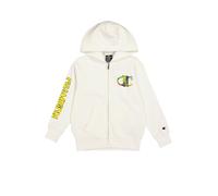 Champion Legacy Play with Graphics B (306910) - Ultra-Light Soft Compact Polyfleece Full-Zip Hooded Felpa con Cappuccio, Marshmallow (STR), 5-6 Anni (XS) Bambino FW24
