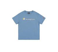 Champion Legacy Play with Graphics B (306911) - SS Crewneck T-Shirt, Blu Turchese (CBU), 7-8 Anni (S) Bambino FW24