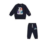 Champion Legacy Play with Graphics TD (306916) -Ultra-Light Powerblend Fleece Crewneck Completo, Blu Marino (NNY), 12 Mesi Bambino