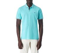 Champion Legacy Polo Gallery Light Cotton piqué C-Logo, Polo Uomo, Verde Acquamarina, XXL