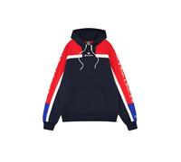 Champion Legacy Retro Sport (220331) -Soft Compact Poly Fleece Felpa con Cappuccio, Blu Marino/Vermiglione (NNY/CRD/Wht), S Uomo