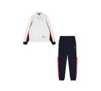 Champion Legacy Retro Sport (220338) - Soft Compact Powerblend Fleece High-neck Tuta sportiva, Multicolore Bianco/Blu Marino/Bianco (NNY/WHT/CRD), L Uomo FW24