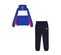 Champion Legacy Retro Sport (220412) -Soft Compact Powerblend Fleece Hooded Tuta Sportiva, Blu Profondo/Blu Marino (BAI/NNY/Wht), M Uomo
