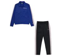 Champion Legacy Retro Sport Tracksuits-Tape Logo Special PolyWarpKnit High-Neck Tuta Sportiva, Blu Elettrico/Nero, XXL Uomo