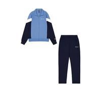 Champion Legacy Script Shop Color Block (220290) -Soft Compact Powerblend Fleece High-Neck Tuta Sportiva, Blu Turchese/Blu Marino (CBU/NNY), XL Uomo