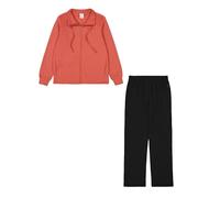 Champion Legacy Script Shop Easy Satin W (117525) -Soft Compact Powerblend Fleece High-Neck Tuta Sportiva, Rosso/Nero (MLR/NBK), XXL Donna