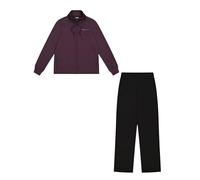 Champion Legacy Script Shop Easy Satin W (117525) -Soft Compact Powerblend Fleece High-Neck Tuta Sportiva, Melanzana Scuro/Nero (PPE/NBK), S Donna