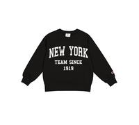 Champion Legacy Script Shop G (405044) - Ultra-Light Soft Compact Powerblend Fleece Crewneck & Rib Cuffs, Tuta Sportiva Bambine e Ragazze, Nero, 7-8 Anni