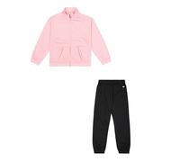 Champion Legacy Script Shop G (405048) -Special PolyWarpKnit Semi-Dull High-Neck Tuta Sportiva, Rosa Pastello/Nero (PRS/NBK), 13-14 Anni Bambina