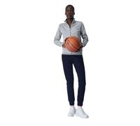 Champion Legacy Legacy Sweatsuits Heritage W - Ultralight Powerblend Fleece High-neck/Rib Cuff Tuta sportiva, Grigio Melange Chiaro/Blu Marino, Donna FW23