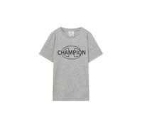 Champion Legacy - T-Shirt Girocollo con Grafica, da Ragazzo, L, Grigio, Grigio, L