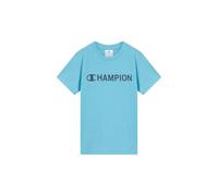 Champion Legacy - T-Shirt Girocollo con Grafica, da Ragazzo, M, Azzurro, Azzurro, M