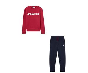 Champion Legacy - Tuta girocollo da bambino, S, colore: rosso, Rosso, S