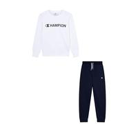 Champion Legacy - Tuta girocollo da ragazzo, L, bianco, bianco, L