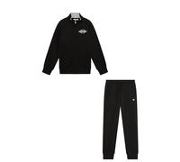 Champion Tuta da Bambino Con Zip Intera Interno Felpato Nera Taglia 11-12 A Codice 307261-KK001 Nero