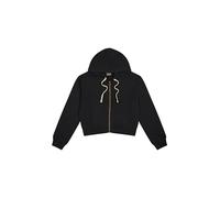 Champion Legacy Vintage Wash W (117631) -Nano-Fleece Hooded Felpa con Cappuccio, Nero (NBK), L Donna