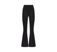 Champion Legging Vita Alta da Donna con Fondo Largo Flare Fit, 118359 (IT, Testo, L, Regular, Regular, Nero)