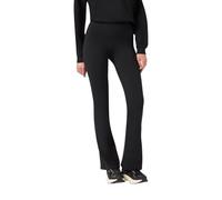 Champion Legging Vita Alta da Donna con Fondo Largo Flare Fit, 118359 (IT, Testo, XL, Regular, Regular, Nero)
