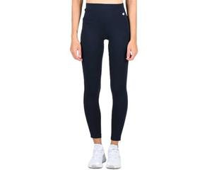 Champion Leggings da Donna con Zip alla Caviglia (IT, Testo, XS, Regular, Regular, Blue)