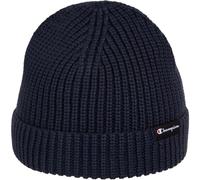 Champion Lifestyle Caps (806068) -Recycled Acrylic Knitted Yarn Small Script Logo Berretto, Blu Marino, Taglia Unica Unisex-Adulto