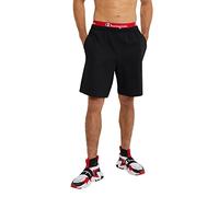 Champion, Lightweight Lounge, Casual Jersey Knit Men's, Weekend Shorts (Reg Tall), Black C Patch Logo, 4X-Large Big