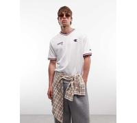 Champion - Maglia da calcio bianca con bordi a contrasto-Bianco M