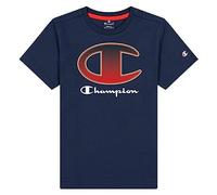 Champion Maglietta a Maniche Corte Crewneck T-Shirt B Blu Navy, 6 Años Unisex-Bimbi