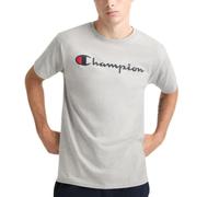 Champion Maglietta da uomo, in cotone, di peso medio, girocollo, maglietta da uomo, scritta (Reg. o Big & Tall), Script Oxford Gray, XL