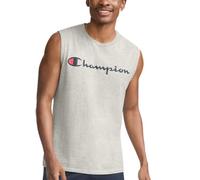 Champion Graphic Jersey Muscle Camicia, Oxford Grigio, M Uomo