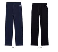 Champion Straight Pantaloni Leggeri da Donna, 118096 (IT, Testo, L, Regular, Regular, Nero)