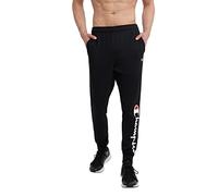 Champion Pantaloni da Jogging Leggeri da Uomo, Script Nero, S