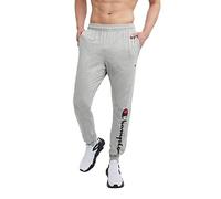 Champion Joggers, Lightweight Lounge, Jersey Graphic Pants for Men, 31" Pantaloni da Tuta, Script Oxford Gray, L Uomo