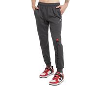 Champion Pantaloni della Tuta da Jogging Comodi in Pile Powerblend da Uomo, Script di Granito Heather, L