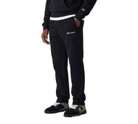 Champion Pantaloni Joggers in Felpa a Gamba Dritta da Uomo, 220294 (IT, Testo, M, Regular, Regular, Nero)