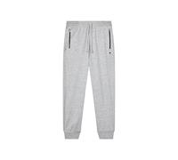 Champion Pantaloni Joggers Slim Fit con Polsino e Tasche con Cerniera da Uomo, 220804 (IT, Testo, L, Regular, Regular, Grigio Melange)