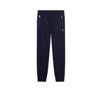 Champion Pantaloni Joggers Slim Fit con Polsino e Tasche con Cerniera da Uomo, 220804 (IT, Testo, M, Regular, Regular, Blu)
