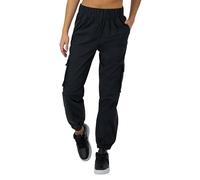 Champion, Pantaloni Leggeri con Tasche Cargo da Donna, 73,7 cm Tuta, Nero, S