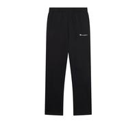 Champion Pantaloni da Uomo con Fondo Dritto in Jersey di Cotone Leggero, Icons, 221805 (IT, Testo, S, Regular, Regular, Nero)