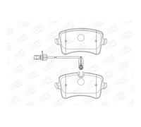 CHAMPION Pastiglie Bremsbelegsatz Posteriore per Audi A6 Avant Porsche Macan