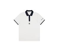 Champion Polo a Maniche Corte da Uomo MLB, 221044 (IT, Testo, M, Regular, Regular, Natulal/Blue)
