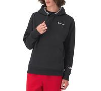 Champion Powerblend Felpa con Cappuccio, Nero - Left Chest Script, M Uomo