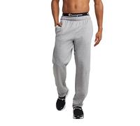 Champion Powerblend-Pantaloni in Pile con Fondo Aperto, Oxford Grigio 549314, L Uomo