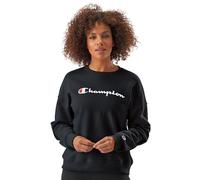 Champion Powerblend Relaxed Crew, Serigrafia Maglia di Tuta, Black-y08113, L Donna