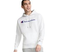 Champion Felpa con Cappuccio in Pile Powerblend con Grafica, Bianco, M Uomo