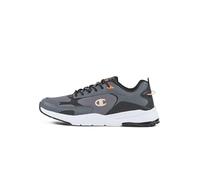 Champion Ramp Up Ripstop Low Sneakers, Grigio/Nero/Arancione (ES009), EU41 Uomo-FW24