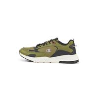 Champion Ramp Up Ripstop Low, Sneakers Uomo, Verde Oliva/Nero/Bordeaux (GS521), 41 EU