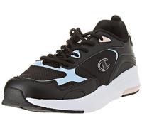 Champion Ramp Up Ripstop, Sneakers Donna, Nero/Blu/Rosa (KK002), 36 EU